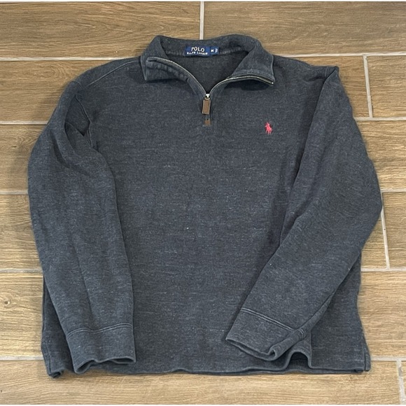 Polo Ralph Lauren Other - Polo Ralph Lauren Pullover Shirt Men Medium Gray Performance 1/4 Zip Long Sleeve
